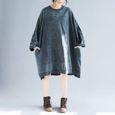 Sweatshirtkleid mit Rundhalsausschnitt und Print